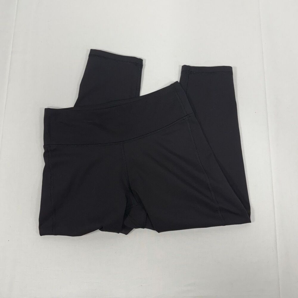 Tek Gear Essential Soft Black Crop Capri Leggings Size M‎ Medium